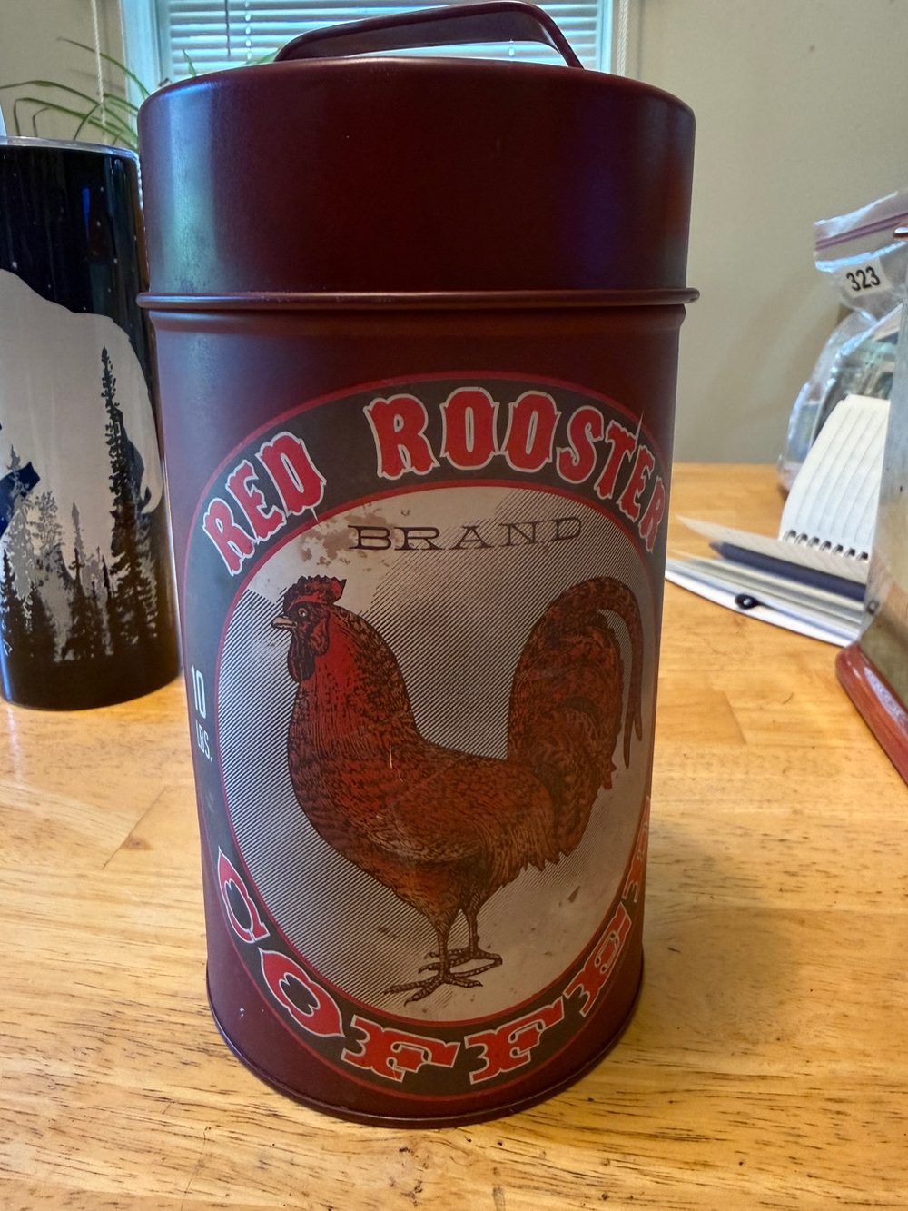 Brand Red Coffee Canister